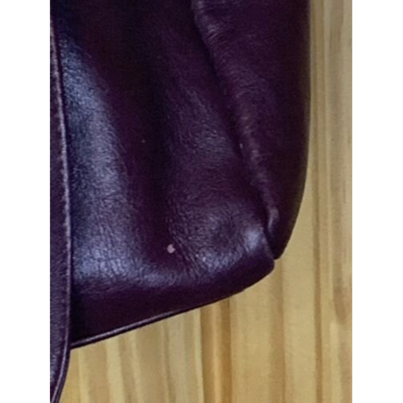 vintage leather aigner satchel purse, Shoulder Strap And Handles, Gold Accents - Picture 7 of 12